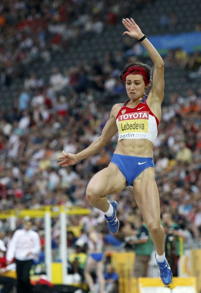 Российская легкоатлетка Татьяна Лебедева