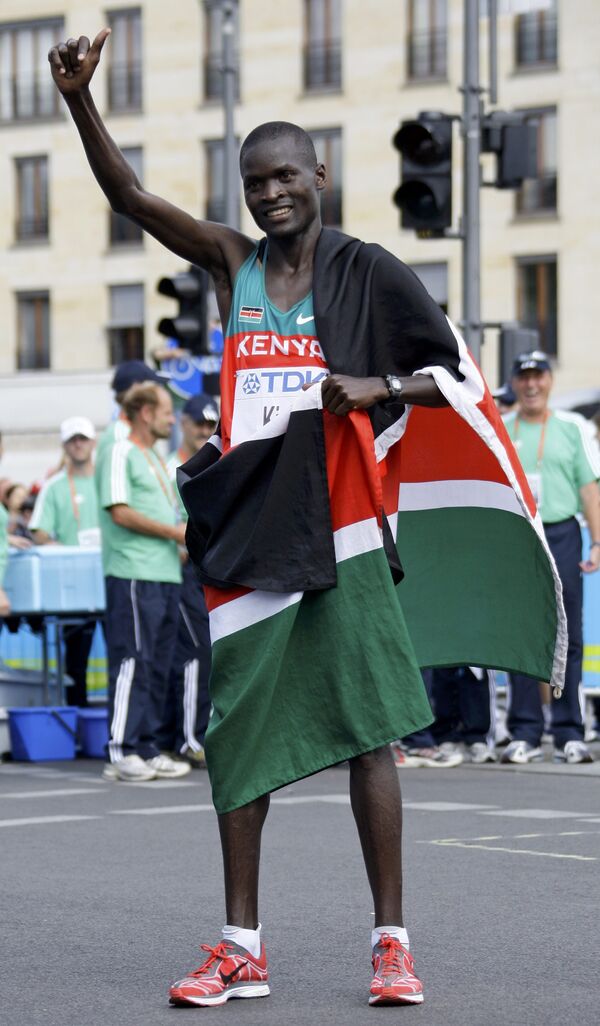 Кенийский спортсмен Абель Кируи