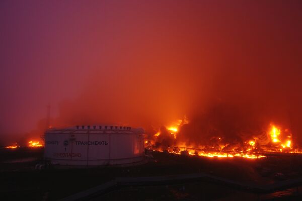 Пожар в резервуарном парке линейно-перекачивающей дожимной станции Конда