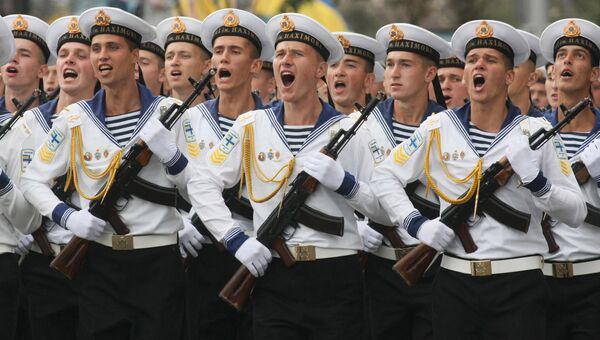 Военный парад в честь Дня независимости Украины в Киеве. Архивное фото