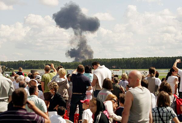 На авиашоу в Польше разбился белорусский Су-27