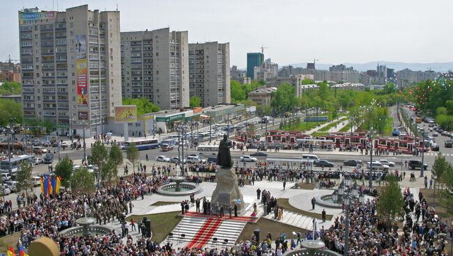 Привокзальная площадь в Хабаровске