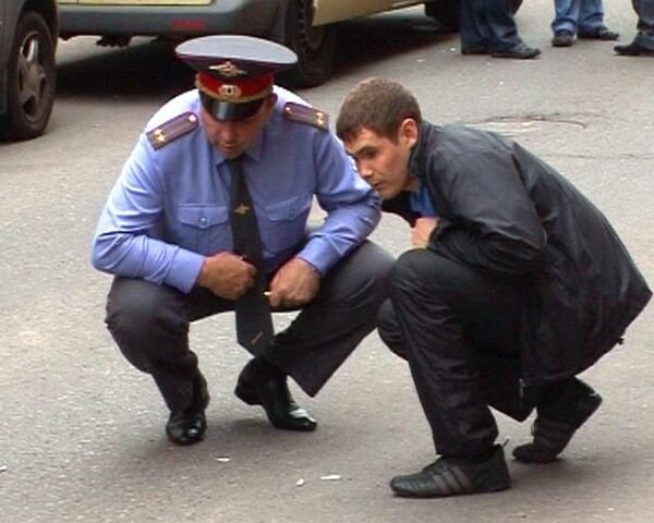 Очевидцы рассказали о нападении на инкассаторов в центре Москвы 