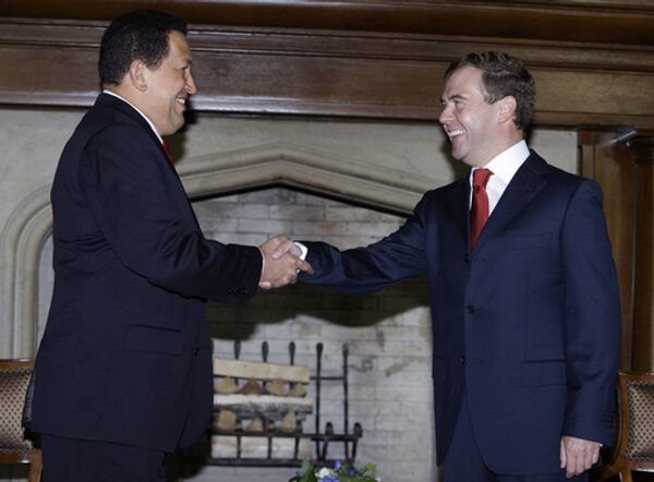 Президенты России и Венесуэлы Д.Медведев и У.Чавес встретились в Подмосковье