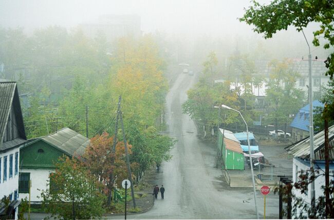 Вид города Алдан. Архив