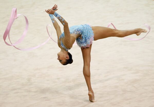 Евгения Канаева на чемпионата мира по художественной гимнастике в Японии