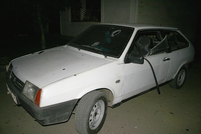 Взрыв автомобиля Лада-Приора, начиненного взрывчаткой, у поста милиции близ Назрани