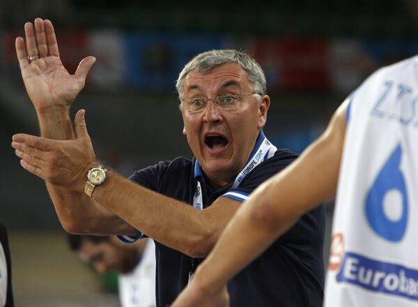 Главный тренер сборной Греции по баскетболу Йонас Казлаускас