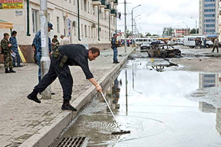 Взрыв в центре Грозного