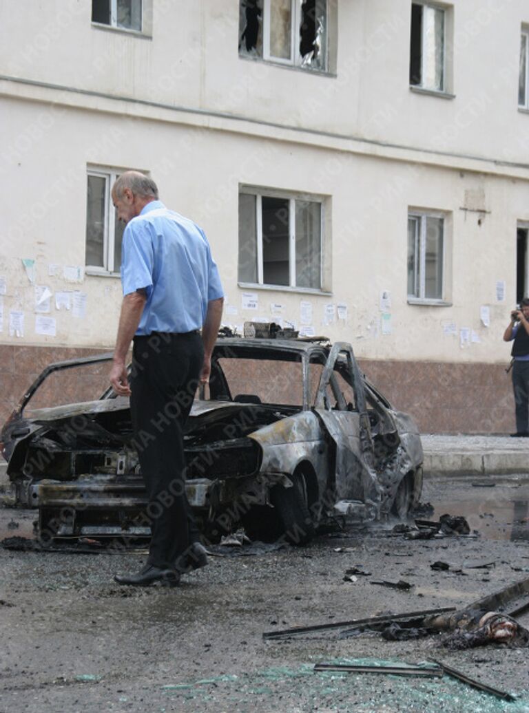 Взрыв в центре Грозного