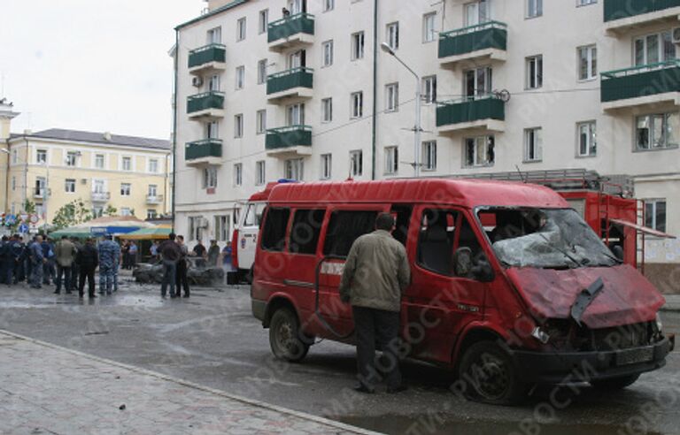 Взрыв в центре Грозного