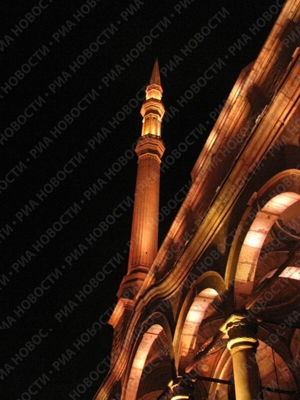 Минарет мечети Мухаммеда Али в Каире
