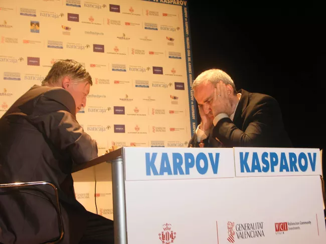 Шахматный поединок Карпов - Каспаров в Валенсии