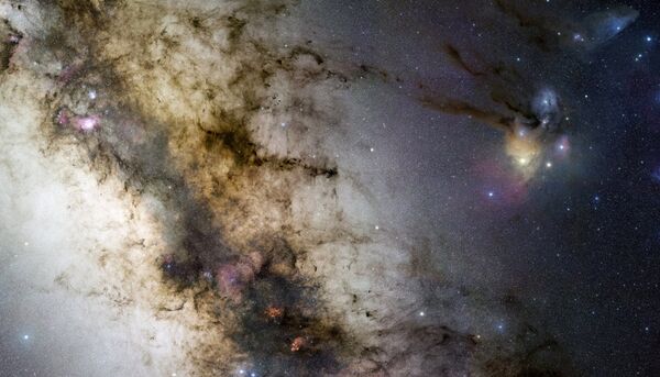 Фотография фрагмента Млечного Пути, сделанная астрономами из Европейской южной обсерватории