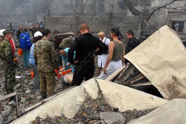 Взрыв на складе пиротехники в Воронеже