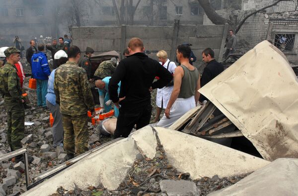 На месте взрыва на складе пиротехники в Воронеже