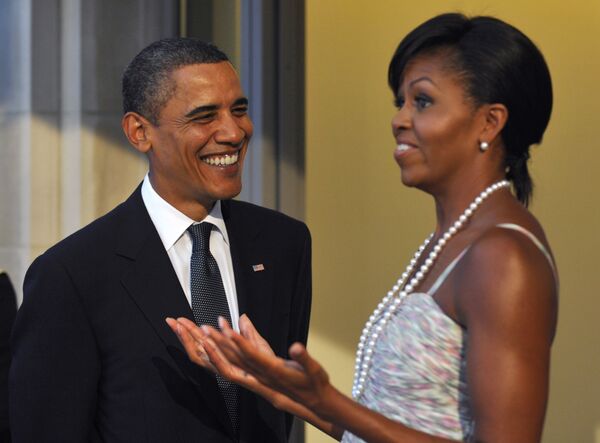 Мишель и Барак Обама на открытии саммита G20 в Питтсбурге