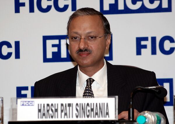 Глава индийской делегации президент Федерации индийских торгово-промышленных палат (ФИККИ) Харш Пати Сингханиа