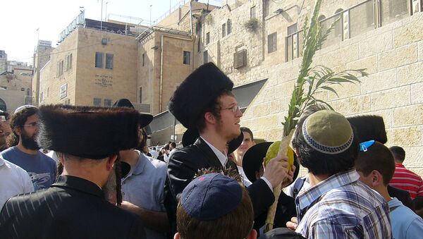 Иудейский праздник Суккот в Иерусалиме. Архивное фото