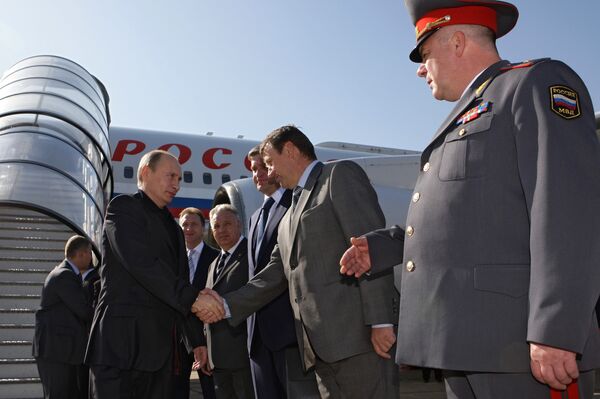 Премьер-министр РФ Владимир Путин прибыл во Владивосток