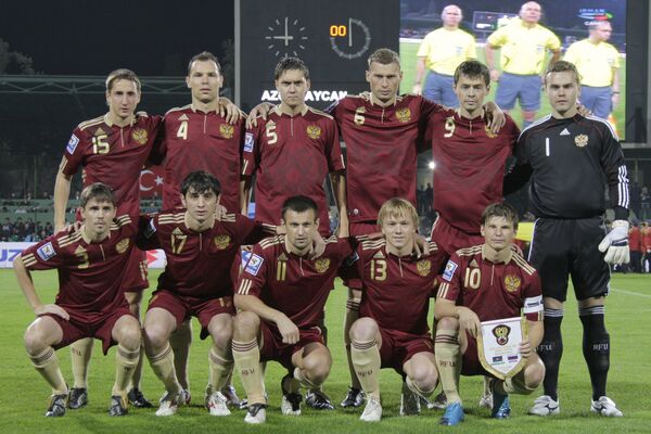 Футбол. Отборочный турнир чемпионата мира-2010: Азербайджан - Россия