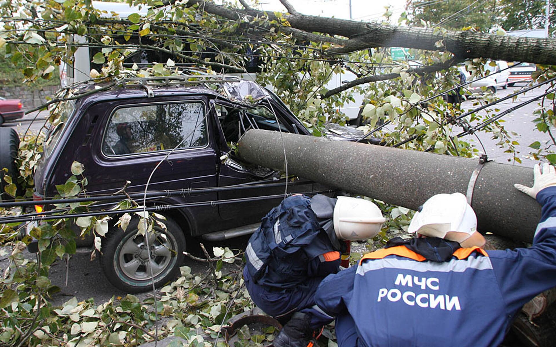 Последствия урагана в России