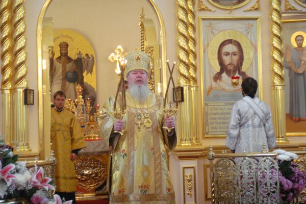 Владыка Сергий освятил храм Христа Спасителя в Нововоронеже