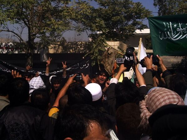 Массовая антинатовская и антиамериканская демонстрация в Кабуле. Архив