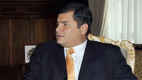 Президент Эквадора Рафаэль Висенте Корреа Дельгадо. Архив