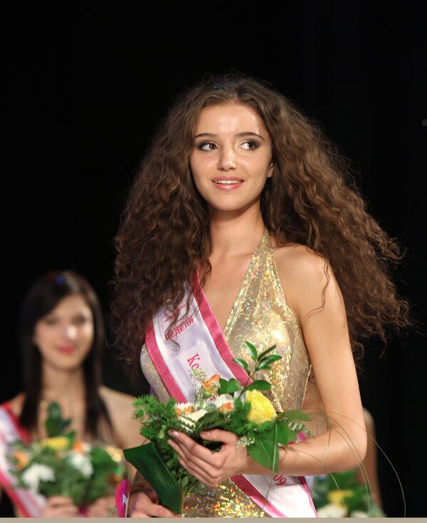 Победительница финала конкурса красоты Мисс Сибирь-2009 И.Гетманова