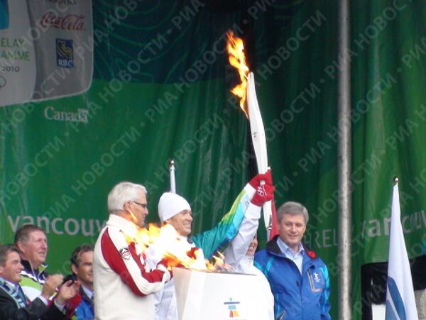 Олимпийский огонь в Виктории