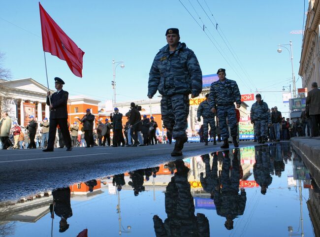 Первомайское шествие в Москве