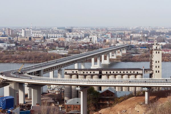 Завершение строительства метромоста через реку Ока