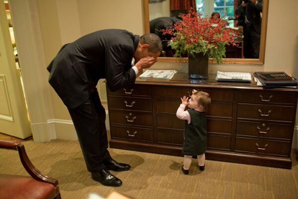Президент США Барак Обама в Белом доме