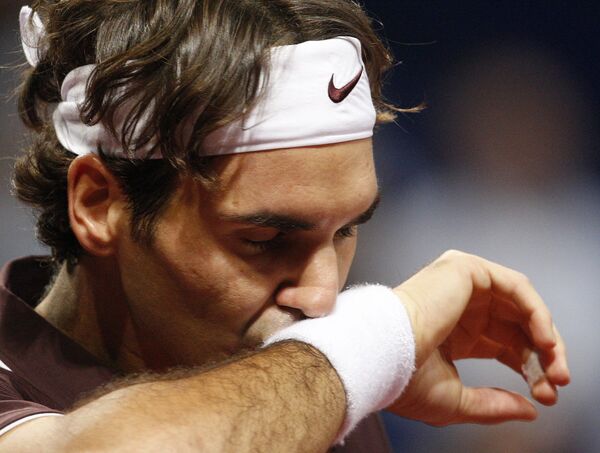 Швейцарский теннисист Роджер Федерер - 1-й номер посева итогового теннисного турнира года