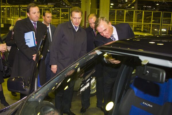 Первый вице-премьер РФ И.Шувалов посетил завод ОАО АвтоВАЗ