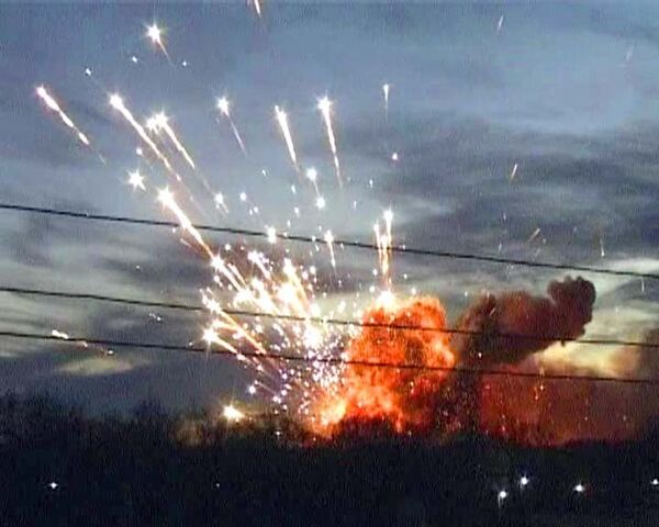 Взрывы на военных складах в Ульяновске. Видео с места событий