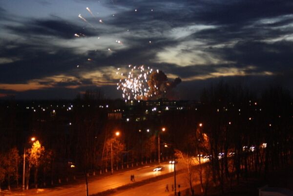 Взрывы на военных складах в Ульяновске