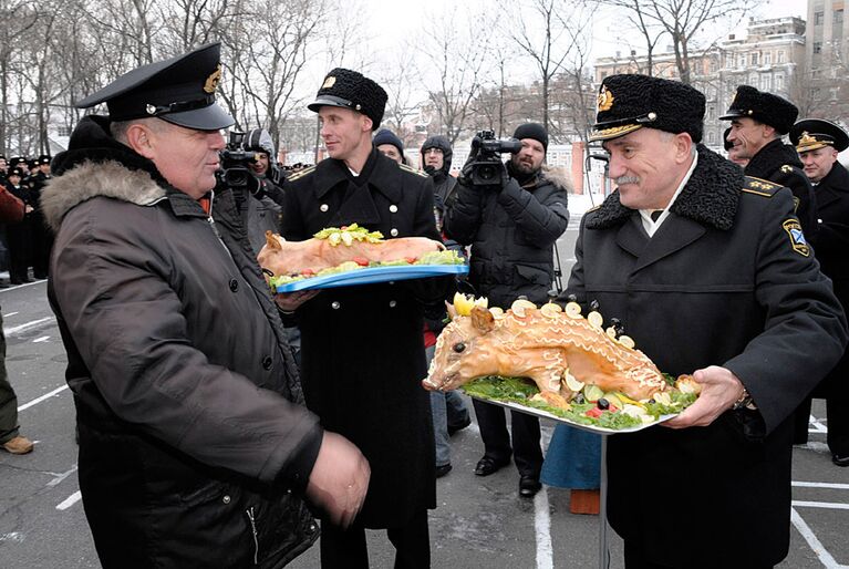 Возвращение отряда кораблей ТОФ из Аденского залива