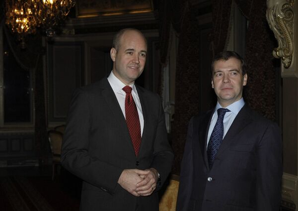 Президент РФ Д.Медведев прибыл в Швецию с официальным визитом