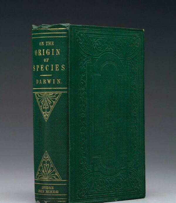 Экземпляр первого издания книги Чарльза Дарвина Происхождение видов выставлен на торги аукционным домом Кристис