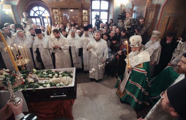 Патриарх Московский и всея Руси Кирилл принял участие в прощании со священником Даниилом Сысоевым