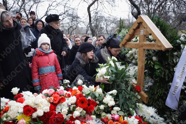 Похороны священника Даниила Сысоева на Кунцевском кладбище