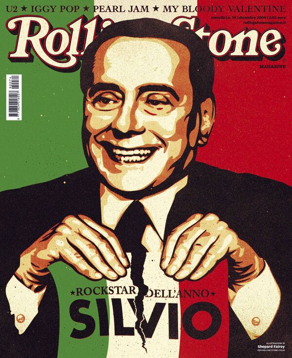 Берлускони стал рок-звездой года по версии итальянского Rolling Stone