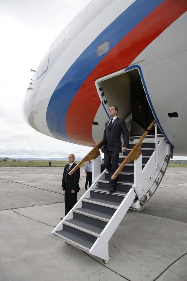 Медведев прибыл в Италию с рабочим визитом