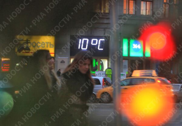 Аномальное тепло в Москве в декабре