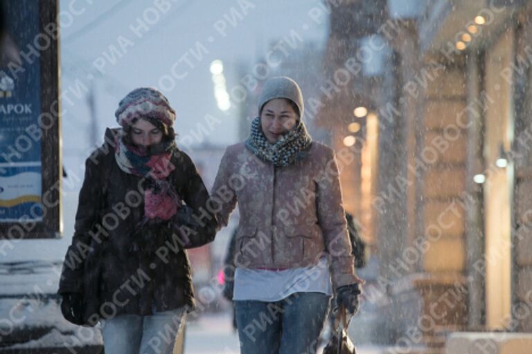 Снегопад в Москве