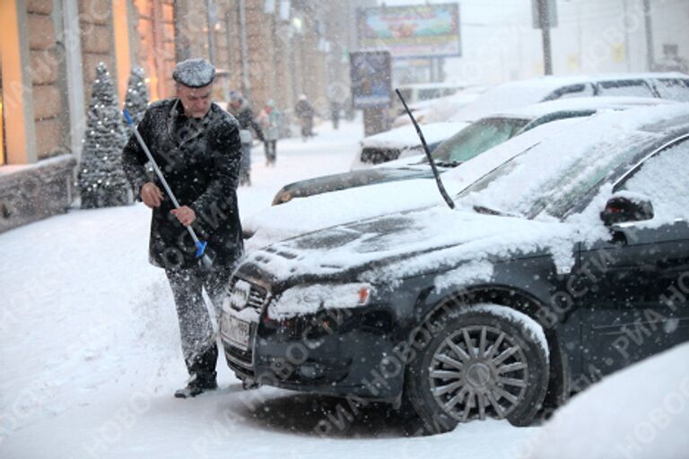 Снегопад в Москве