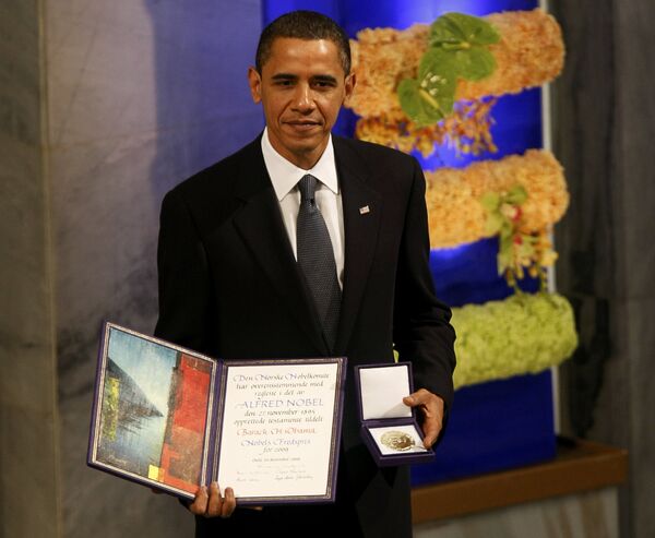Нобелевская премия мира вручена Бараку Обаме в Осло