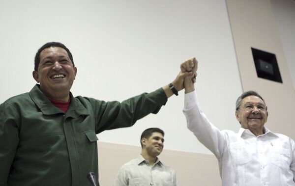 Встреча Уго Чавеса и Рауля Кастро